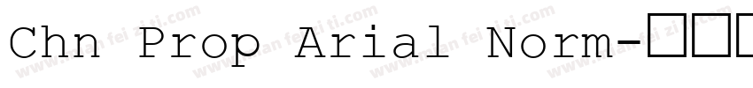 Chn Prop Arial Norm字体转换